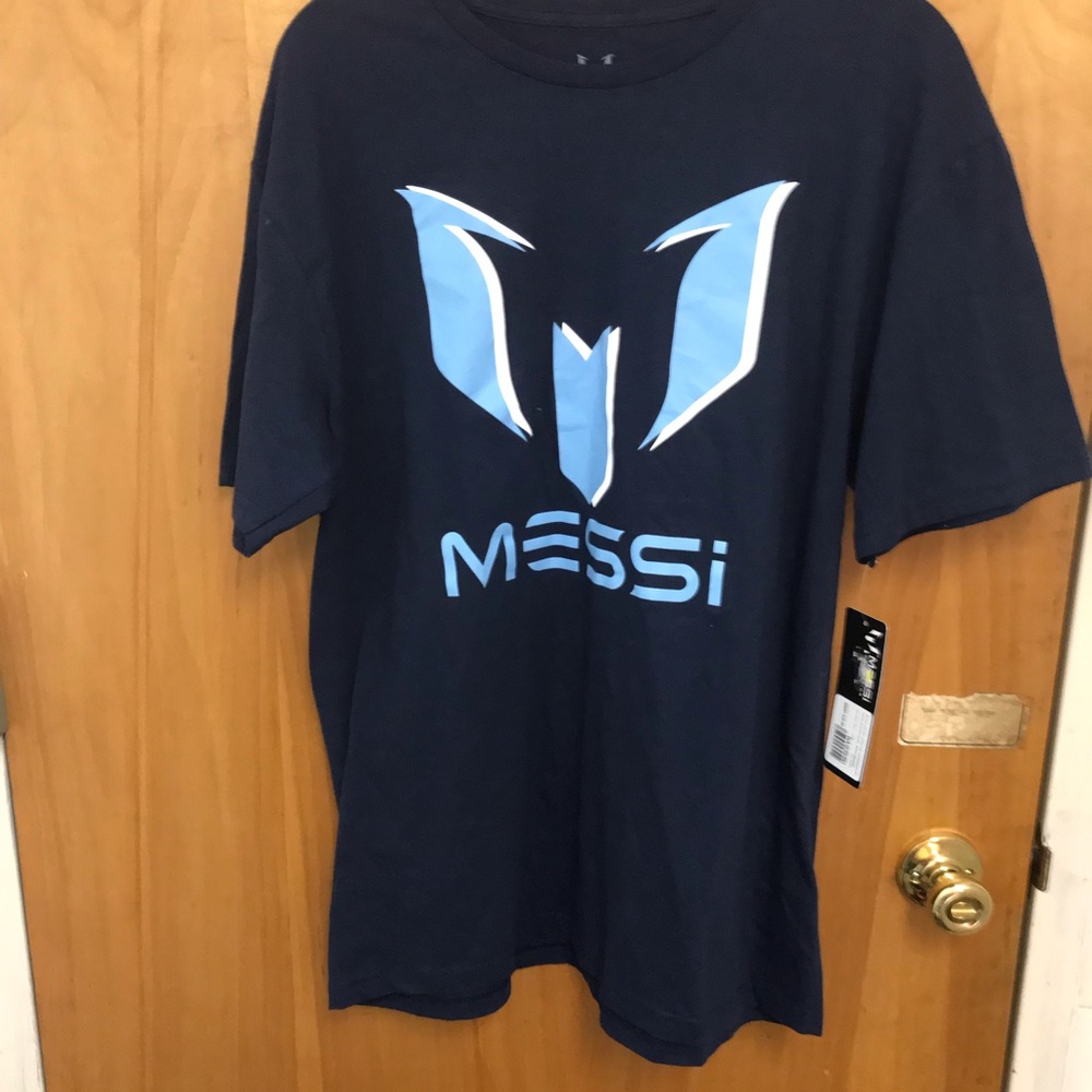 Messi Collection Logo Navy Men's T-Shirt Size Large NEW